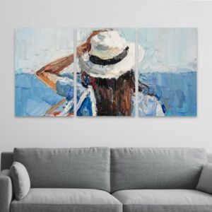 طقم لوحة جدارية فنية رايني لتزيين الحائط 3 قطع - متعدد الالوان 