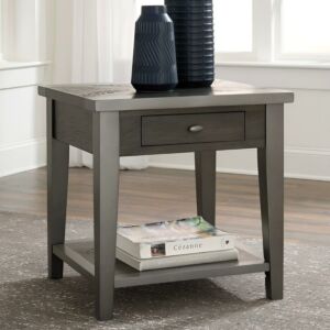 طاولة جانبية برانبري - بني