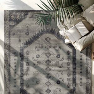 سجاد إلهام سدو بلجيكي خيش - كريمي ومتعدد الالوان