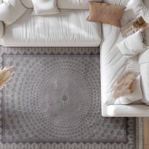 سجاد كلاسيك حرير لوليا تركي - اخضر وبيج