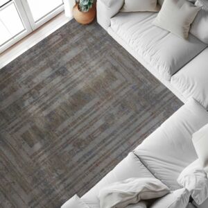 سجاد نابولي مودرن تركي - بيج وازرق