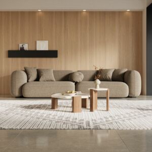 كنبة رباعية كوانتو - بني فاتح