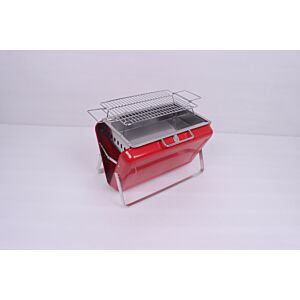 شواية فحم جينام قابلة للطي   احمر