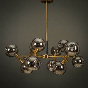 إنارة معلقة بوبلز بزل - رمادي وذهبي