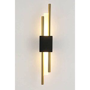 إضاءة جدارية بلاك ايفا - ذهبي واسود