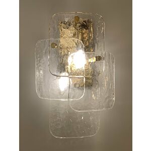 إضاءة جدارية زجاج السلاطين - ذهبي