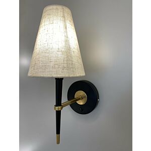 إضاءة جدارية كولمبس - ذهبي واسود