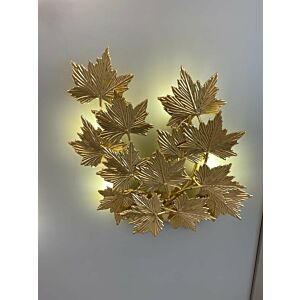 إضاءة جدارية أوراق الخريف 5 لمبات - ذهبي