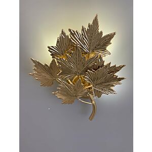 إضاءة جدارية أوراق الخريف 3 لمبات - ذهبي