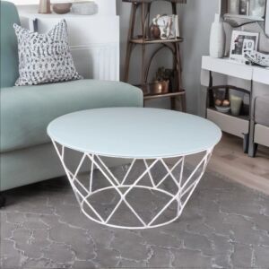 طاولة قهوة لايت - ابيض