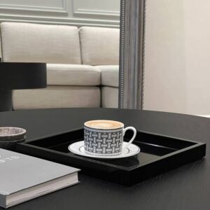 صينية من الخشب - أسود