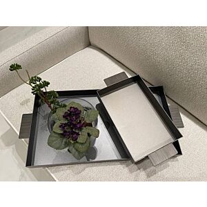 صينية تقديم كبيرة - بني