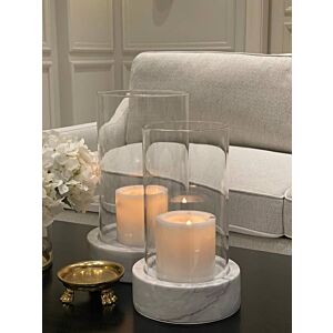 حامل شموع بارما رخامي صغير