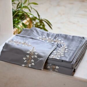 طقم غطاء سرير 6 قطع دوفيه كاكتس - رصاصي