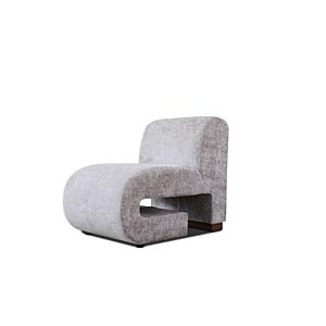 كرسي مودرن بدون ذراعين - رمادي