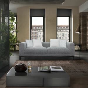 كنبة ثلاثية سالفو - رمادي