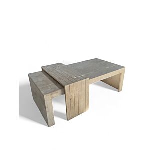 طاولة قهوة اليغانت رخام ترافنتينو