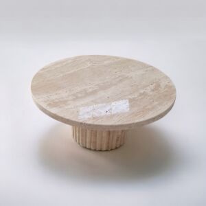 طاولة قهوة ميلاي رخام ترافنتينو