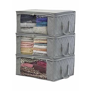 حقيبة تخزين قابلة للطي - رمادي - ترانسبلانت