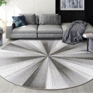 سجاد مستدير مضاد للانزلاق متعدد الألوان 120سم