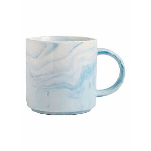 كوب سيراميك بلوبور 380 مل - أبيض وأزرق