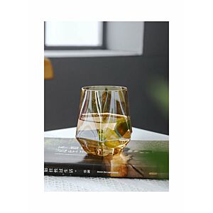 كأس بشكل قطعة ألماس سطح سداسي الأضلاع