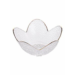 وعاء تقديم زجاجي شفاف