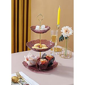 ستاند تقديم الحلويات - ارجواني