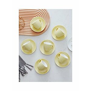 طقم أكواب وصحون كيلن من السيراميك