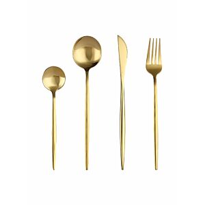 طقم أدوات مائدة ريتند - ذهبي