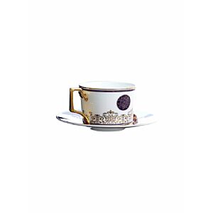 فنجان قهوة تركية مع الصحن - متعدد الالوان