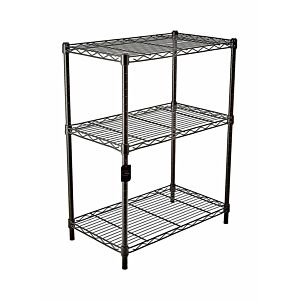 وحدة أرفف من الصلب - اسود