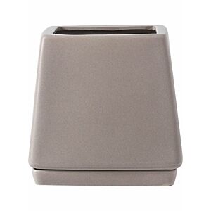 مركن زرع مربع مع صينية منفصلة بيج