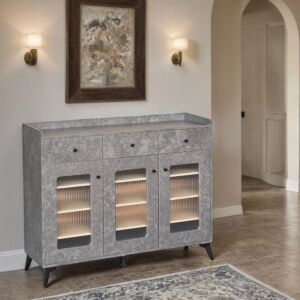 خزانة جانبية 3 باب 120 سم اوبرا - رمادي