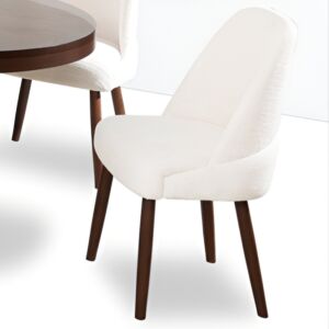 كرسي طاولة طعام نوبل - كريمي