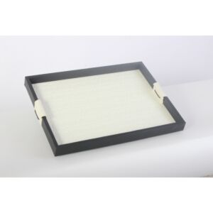 صينية تقديم تواني - اسود وبيج