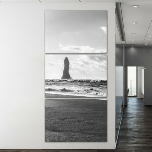 لوحة فنية ثلاث قطع بتصميم الطبيعة - بحر