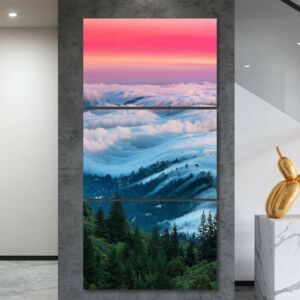 لوحة فنية لاغانيا ثلاث قطع - الطبيعة