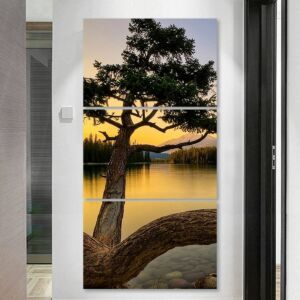 لوحة فنية لاكي ثلاث قطع - الطبيعة