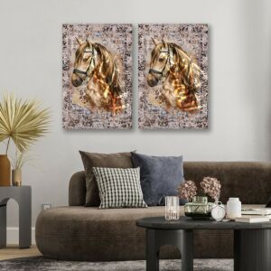 لوحة إسلامية قطعتين - الله أكبر - الحمد لله 