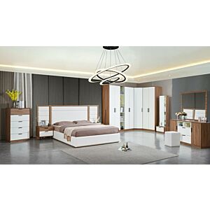 طقم غرفة نوم مزدوجة كاتيا - 8 قطع