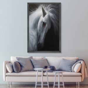لوحة قماشية مودرن بتصميم حصان