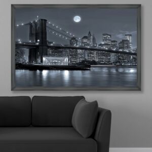 لوحة قماشية مودرن بتصميم جسر معلق