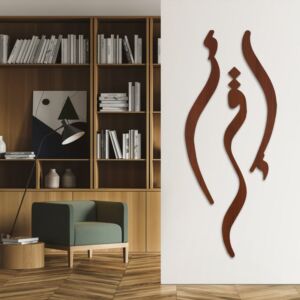 منحوتة خشبية بتصميم إقرأ