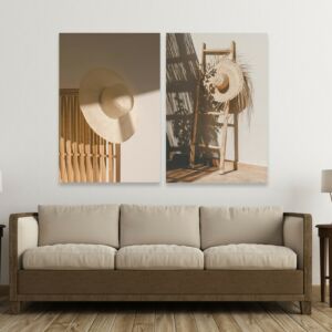 طقم لوحات خشبية قطعتين جيرني - متعدد الألوان