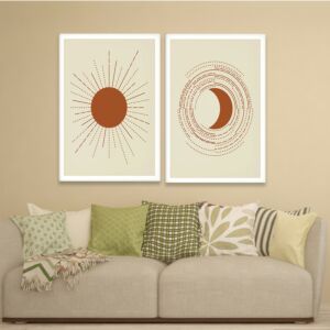 طقم لوحات خشبية قطعتين ساني - متعدد الألوان