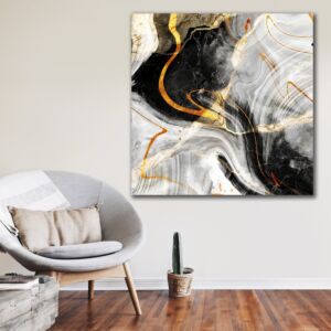 لوحة ديكور قماشية بتصميم رسم تجريدي سانجر