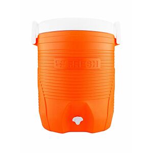 مبرد مشروبات بمقبضين برتقالي  أبيض  42 لتر