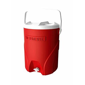 مبرد حافظ لبرودة المشروبات بمقبض أحمر  أبيض 