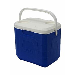 مبرد حافظ لبرودة المشروبات بمقبض أزرق أبيض 